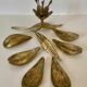 Ashtray "flower" brass 1970