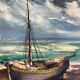 Oil painting on canvas Marine