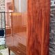 Vintage 1950s combined wardrobe in varnished mahogany – Scandinavian