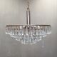Lustre en verre de cristal en laiton