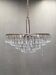 Lustre en verre de cristal en laiton