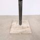 Italian design coat rack (H170) – travertine base & gunmetal chrome