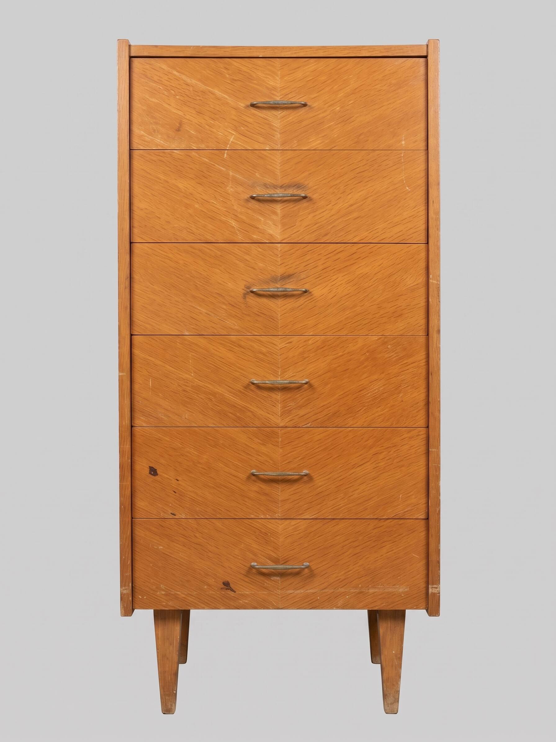 Semainier, commode 6 tiroirs, 1950