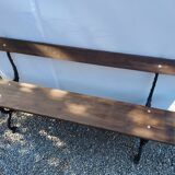 Garden bench in cast iron and wood