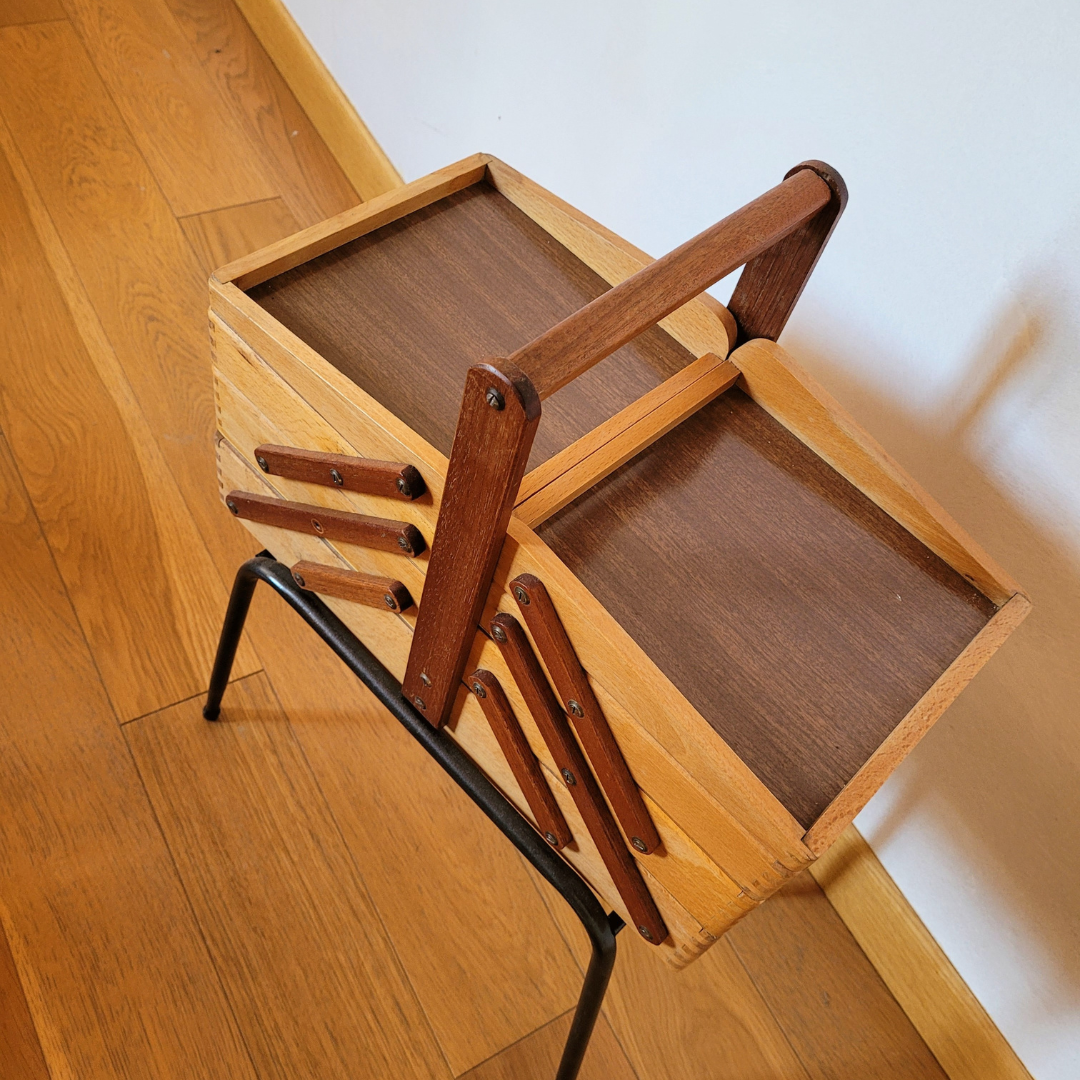 Vintage worker metal base