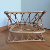 Wicker magazine rack