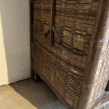 Two-door bamboo wardrobe