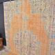 Vintage Handknotted Oushak Wool Rug sku2321