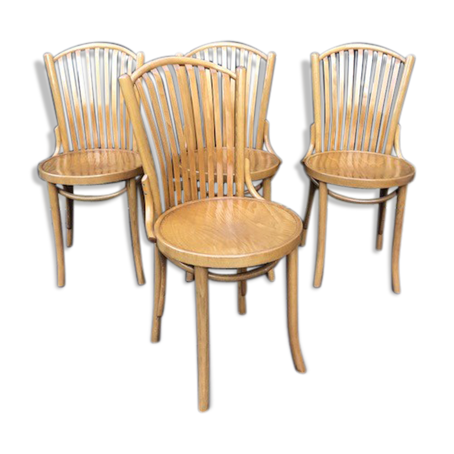 4 old bistrot chairs