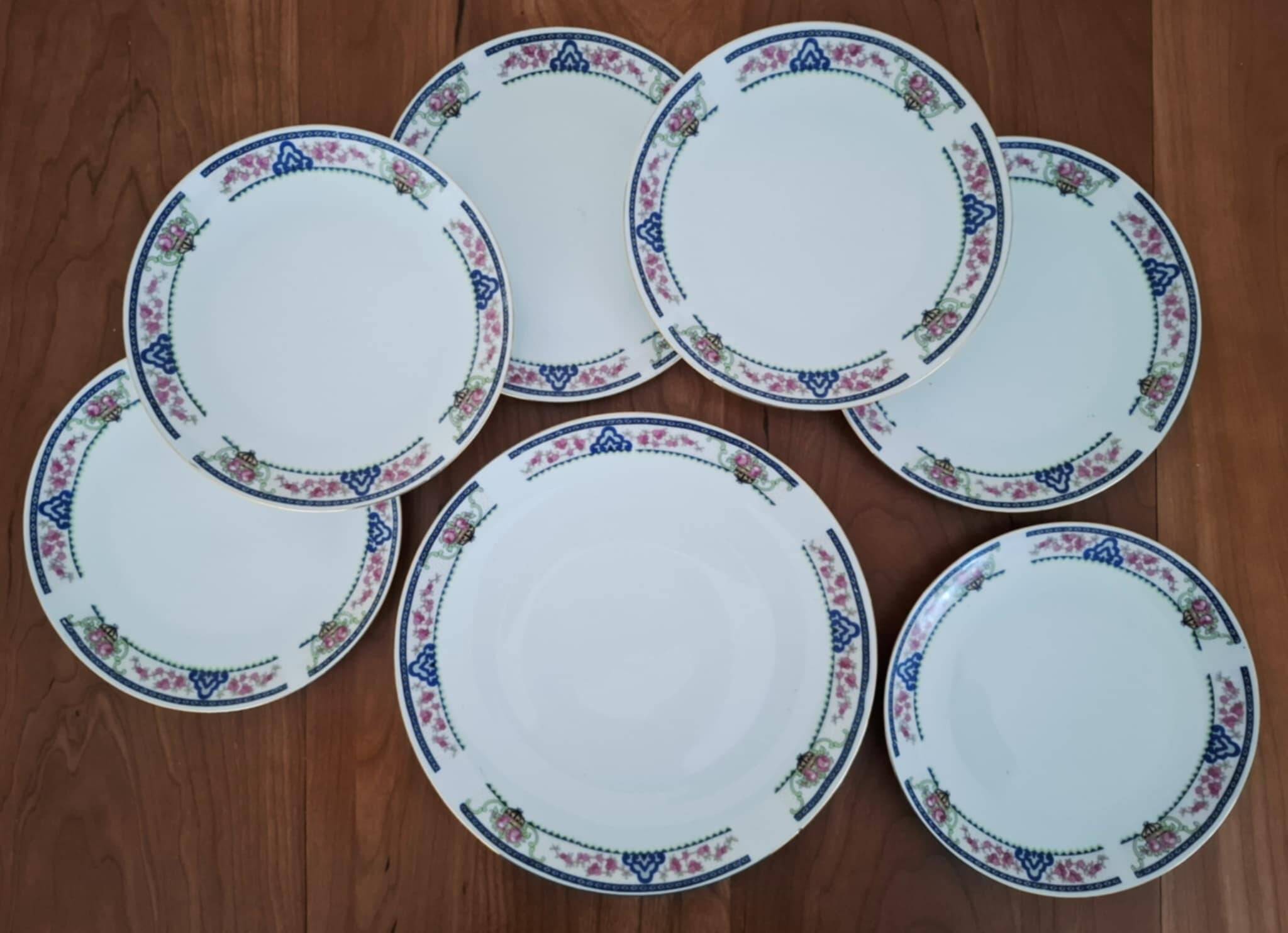 Bavarian Porcelain Dessert Set