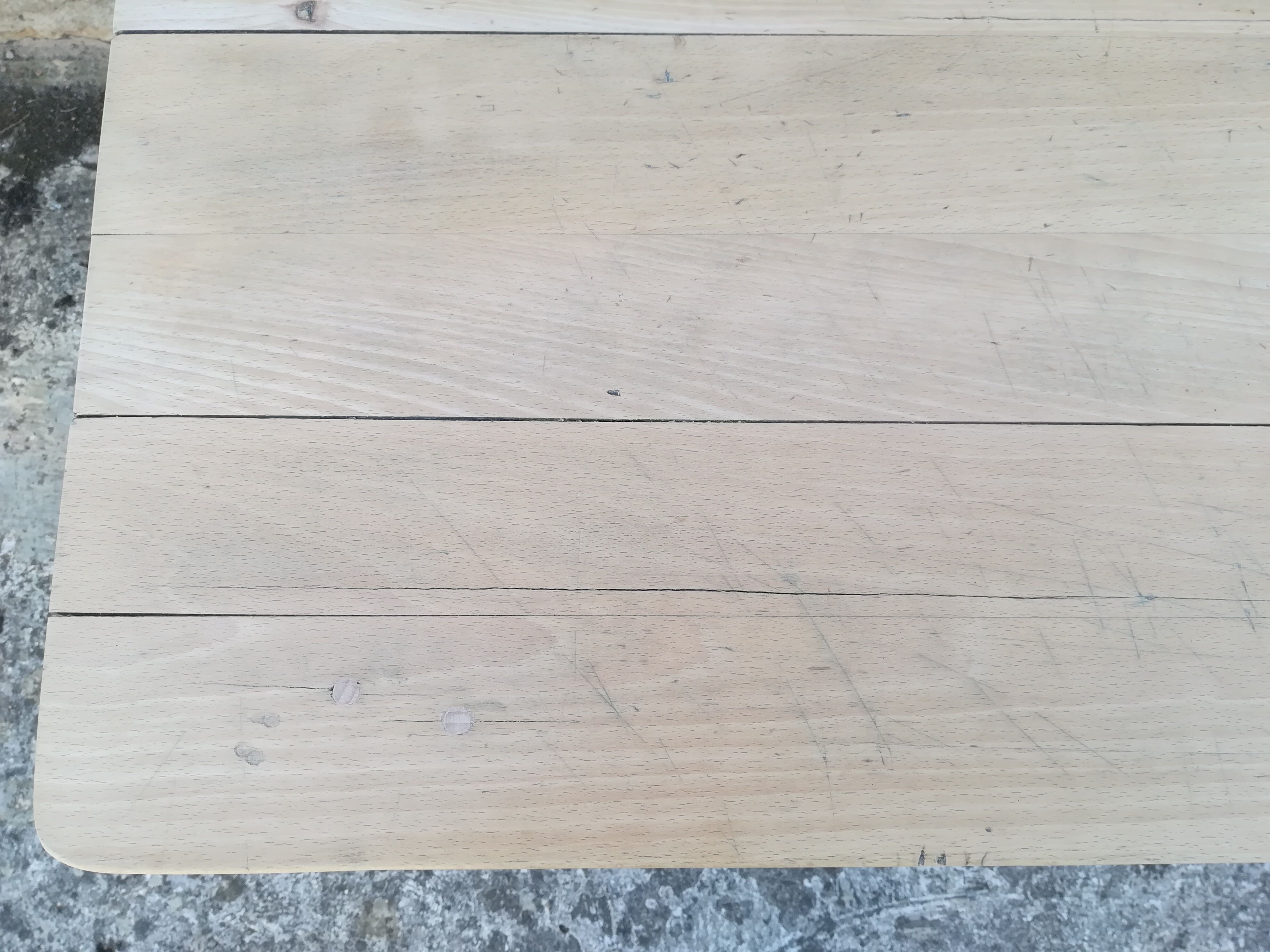 Beech farmhouse table