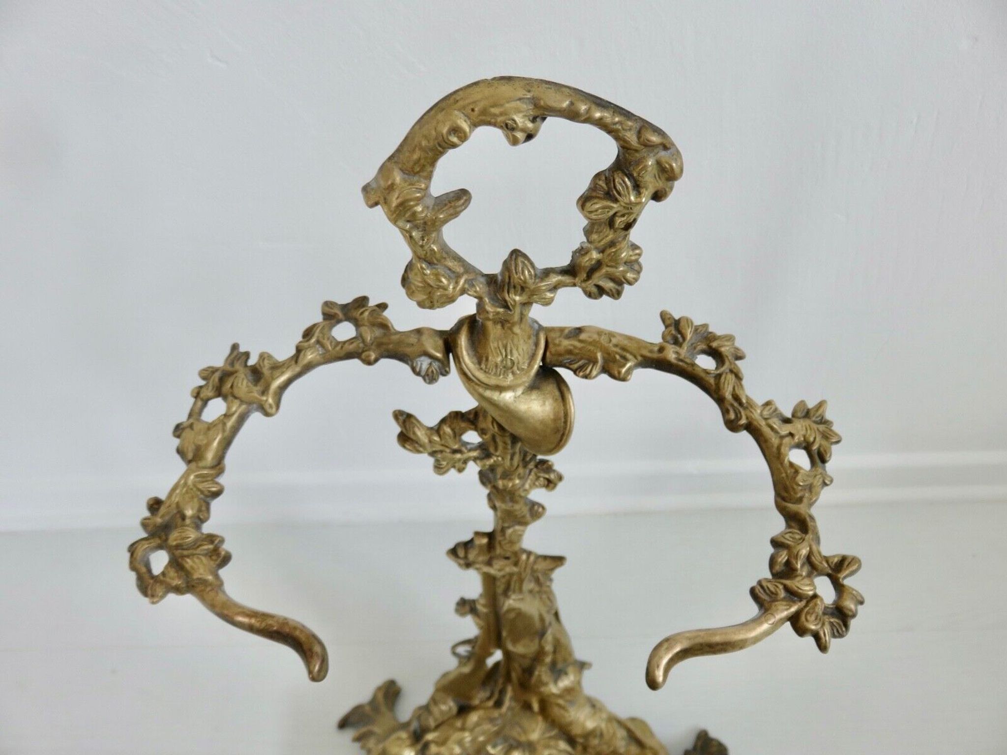 Umbrella door, bronze art deco cane holder