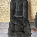 3x 60s 70s chair swivel chair dining chair mid century Danish modern design