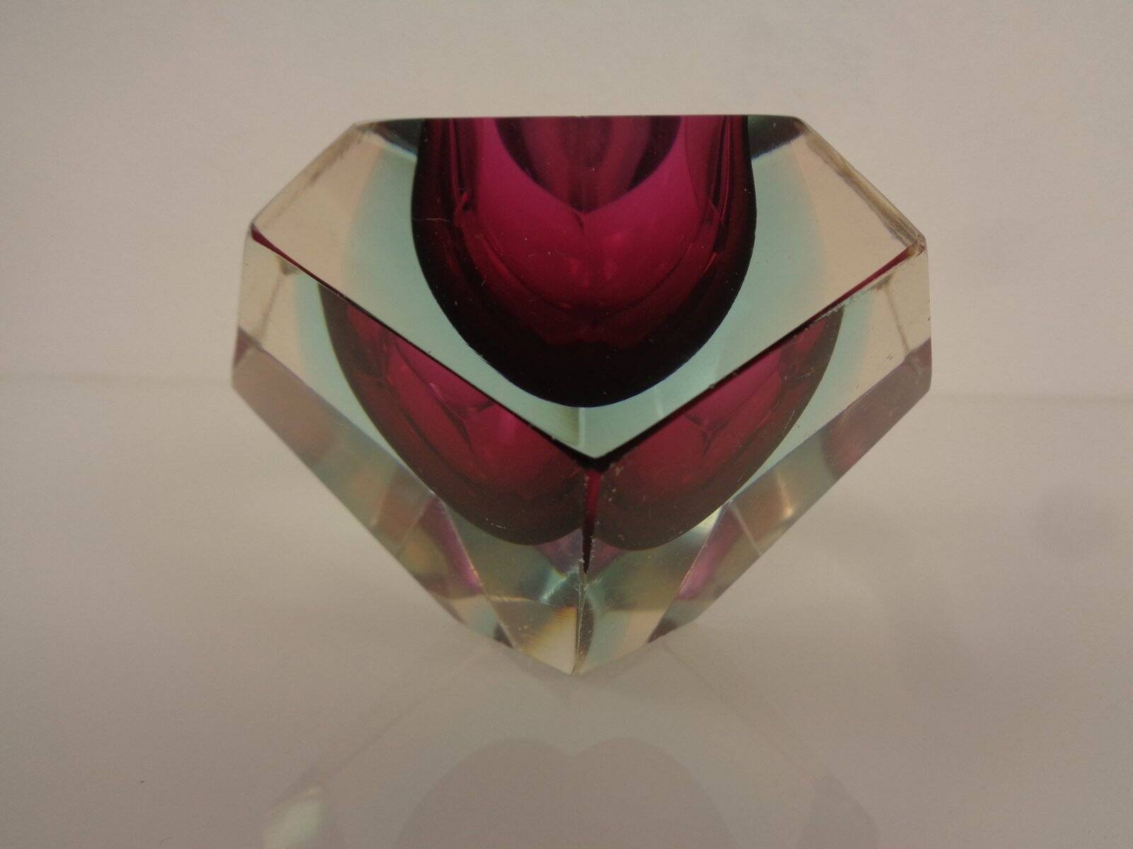 Italian Sommerso Murano Glass Ashtray by Flavio Poli, 1960s