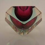 Italian Sommerso Murano Glass Ashtray by Flavio Poli, 1960s