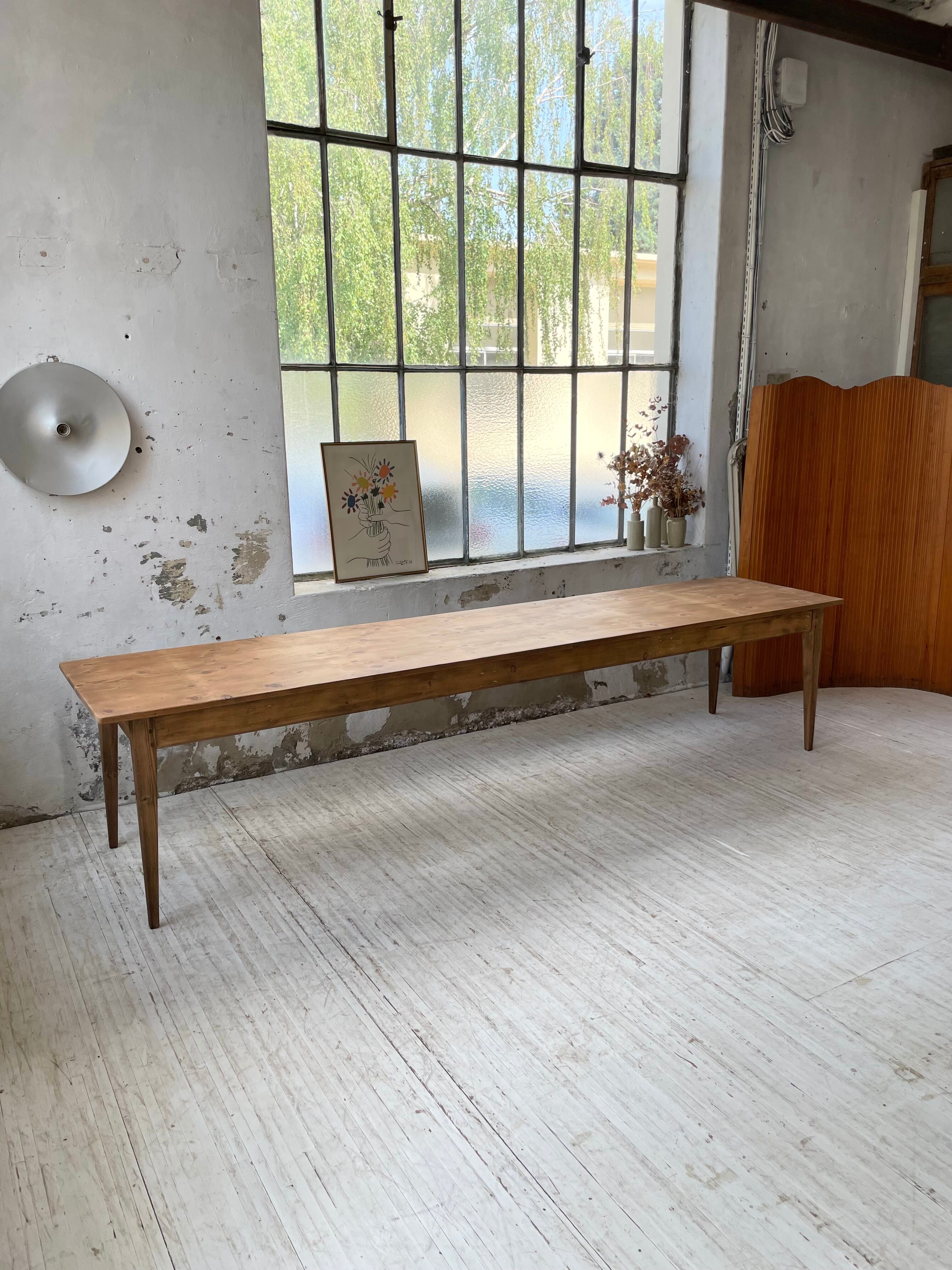 Xxl pine farmhouse table 338cm