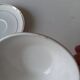 Gien earthenware coffee cup and saucer