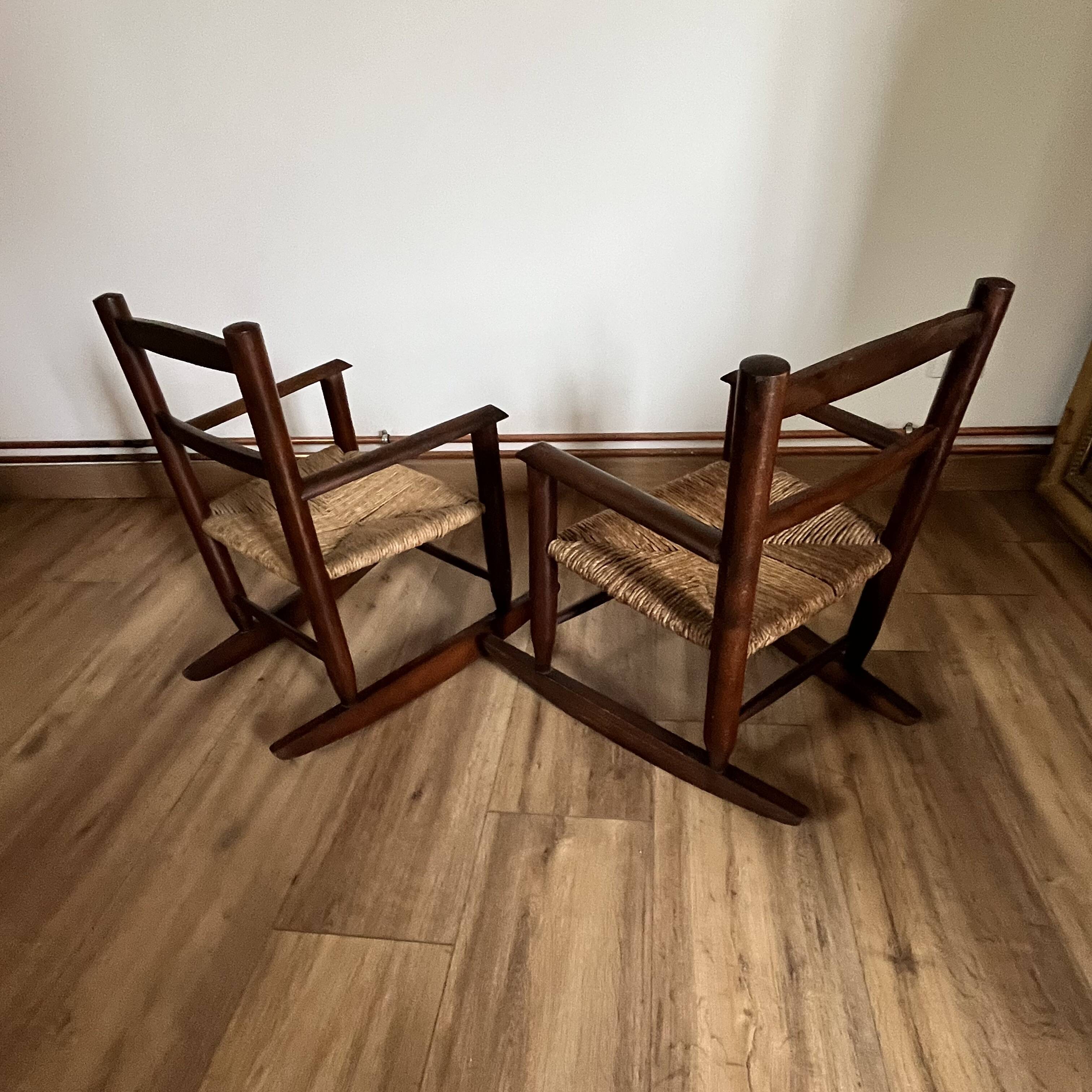 Pair of children's rocking chairs