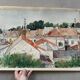 Signed watercolor, dated 1955 / Taverny