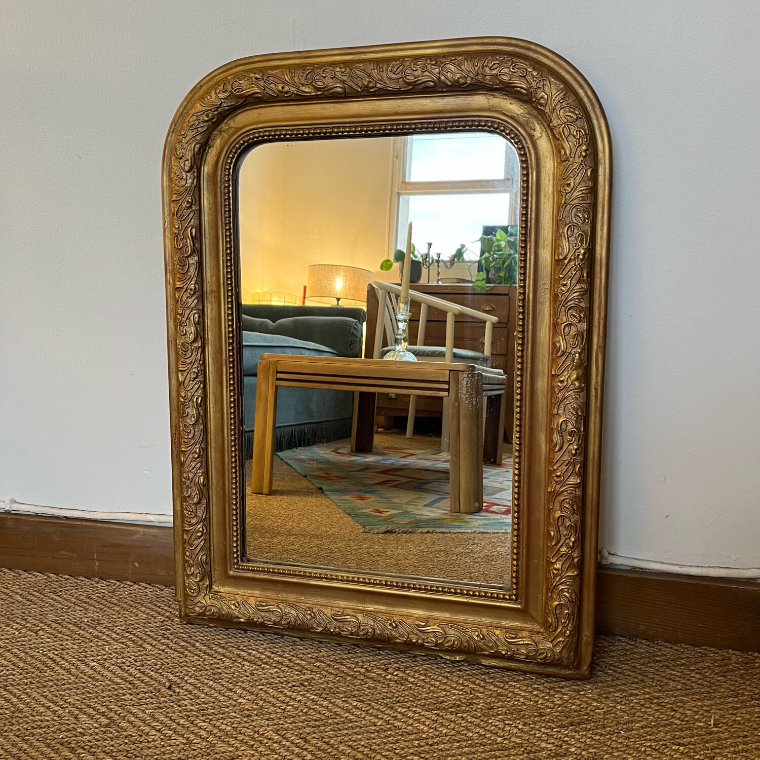 Louis Philippe style mirror gilded