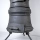 Workshop cast iron stove, late 19th century, raw wabi-sabi design.