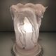 Lampe aux chevaux en plexiglass dans le goût de Lalique