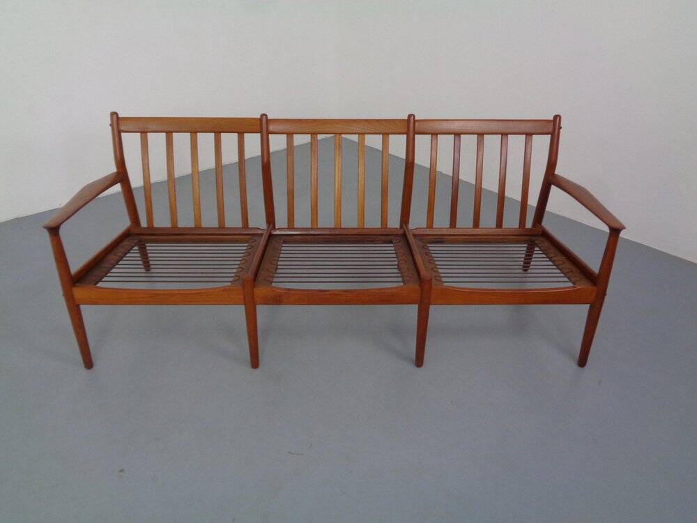 Teak Three-Seater Sofa by Svend Aage Eriksen for Glostrup, 1960s