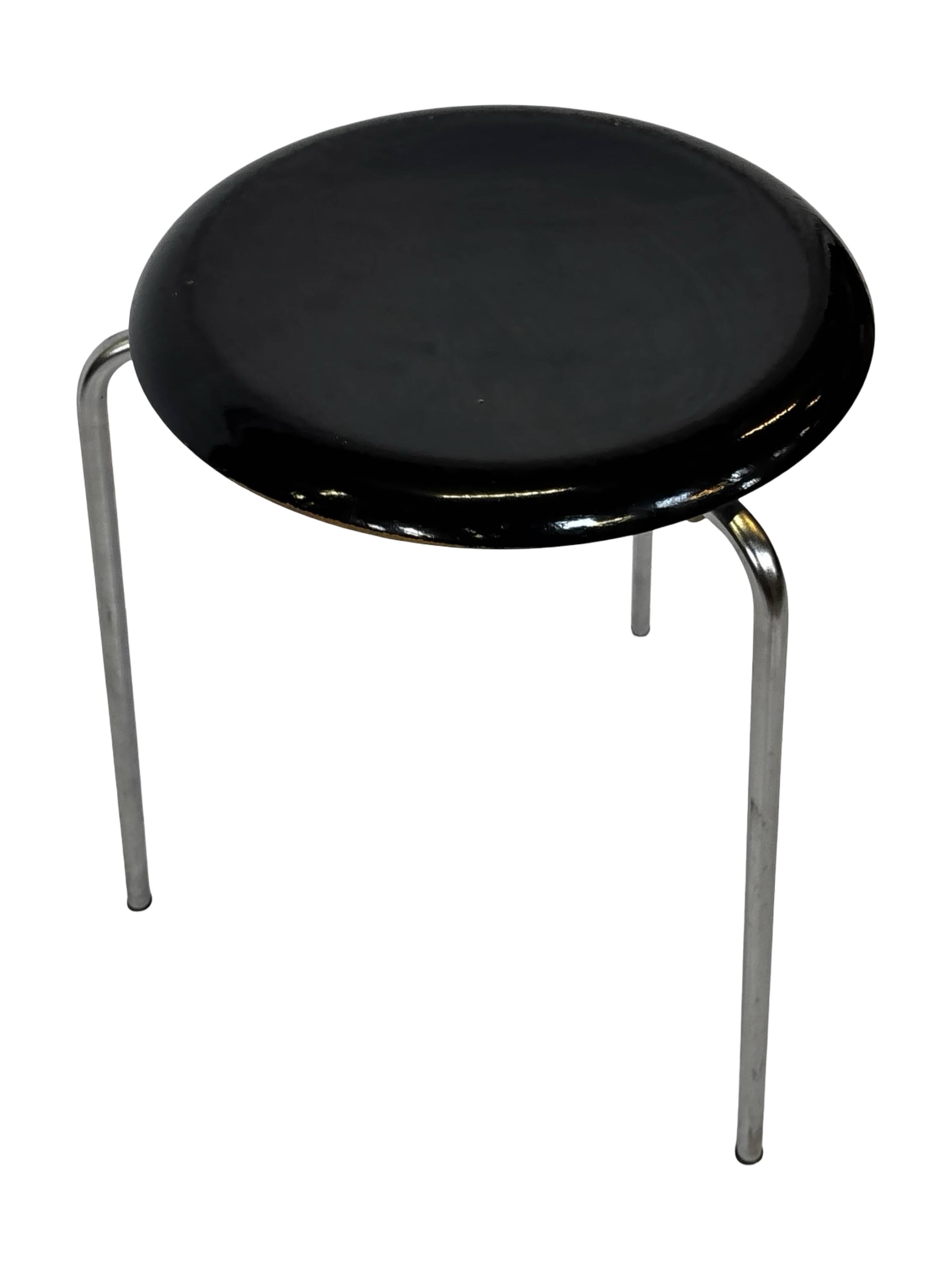 Vintage Fritz Hansen Dot Stool Arne Jacobsen Danish Design