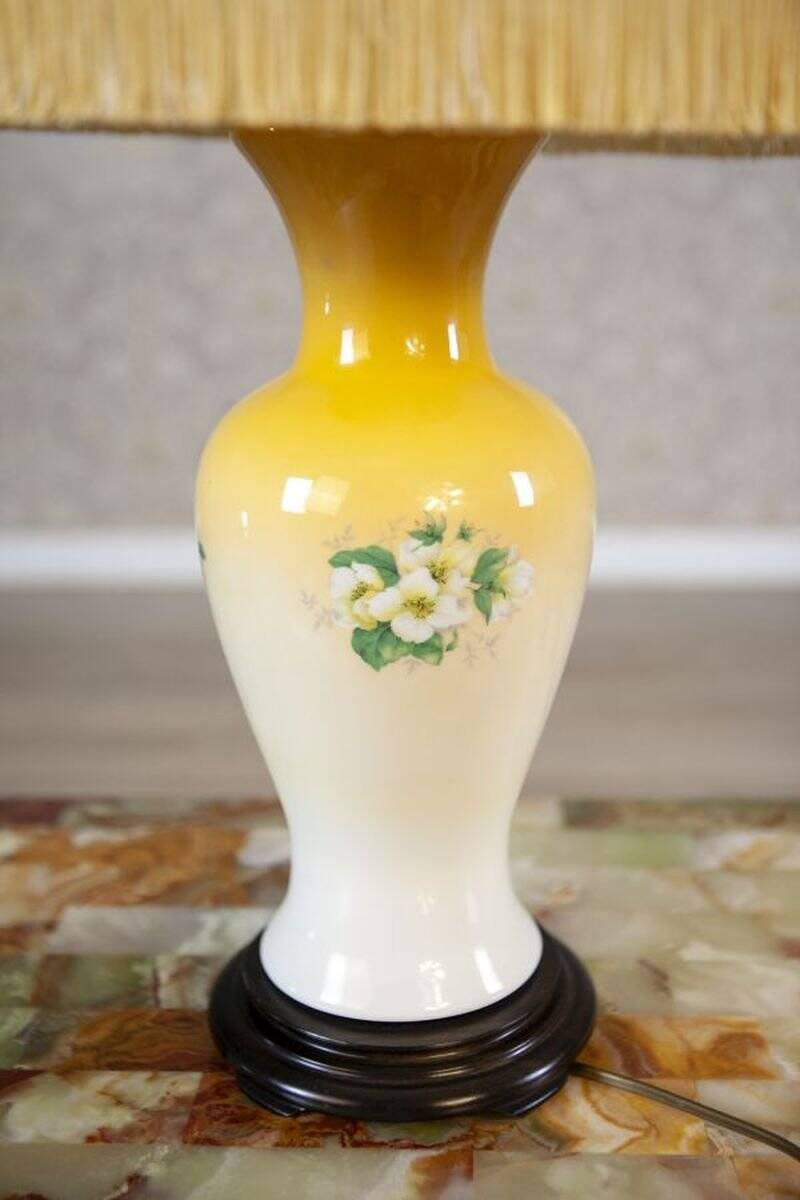 20th Century Night Lamp on Ceramic Base