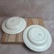 2 deep plates Longchamp Velars – ironstone – old floral pattern