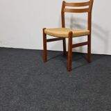 Chaise à manger danoise en teck vintage