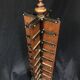 Old maps display postal counter turnstile 1900 in wood and metal