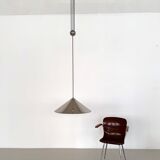 Florian Schulz Large Plated Nickel Pendant Lamp KEOS Pendant, 1970