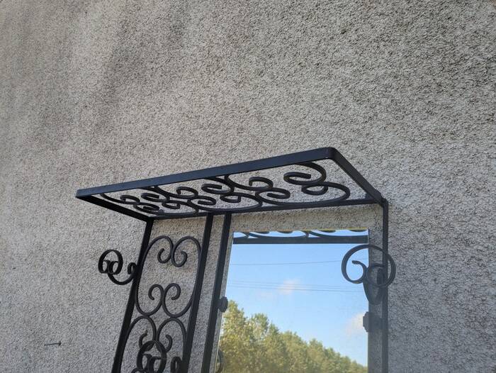 Wrought iron coat rack