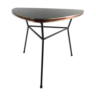 Glass table, three feet 50/60