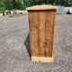 Antique fir wood workshop cabinet with drawers