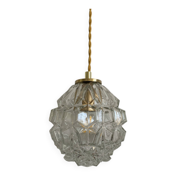 Baladeuse globe vintage en verre