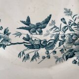 Assiettes plates en terre de fer Longwy "Mignon"