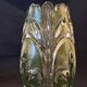 Large glass vase in Czech, lily flower model by Rudolfova Hut.