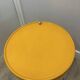 Vintage Yellow Opal Cylinder Bar Cabinet on Castors 1960s Space Age Storage