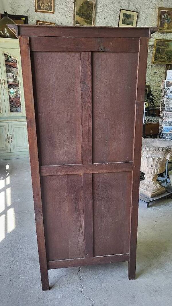 Vitrine style louis xv 1 porte en merisier