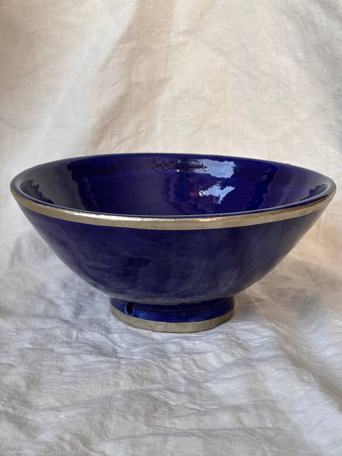 Artisanal terracotta salad bowl