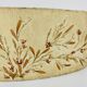 Vintage wooden lamp with dried flower shade