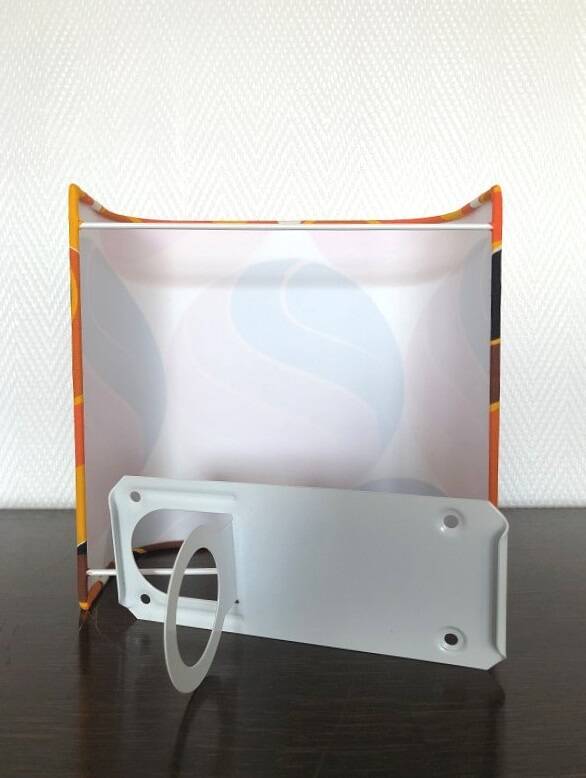 Sakura fabric wall light - rectangle H20 L20cm