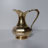 Brass octagonal pitcher vase