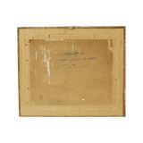 Watercolor José Wolff Art Painting Wooden Baroque Style Frame 1924