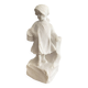Plaster bookend, little girl in basket
