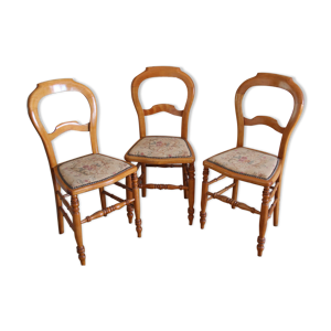 3 chaises louis-philippe