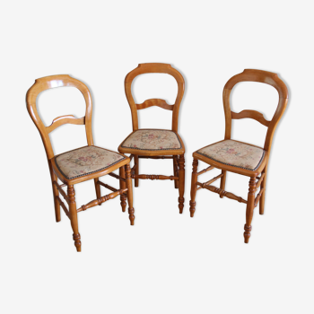 3 Louis-Philippe chairs