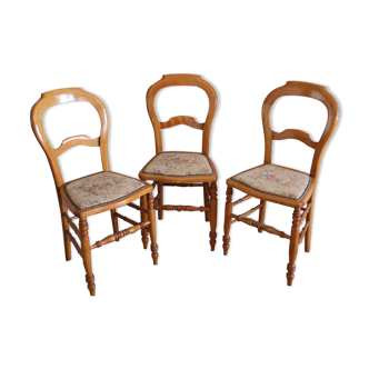 3 Louis-Philippe chairs